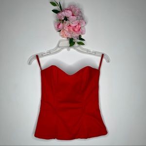 French Connection Ribbed Strapless Corset